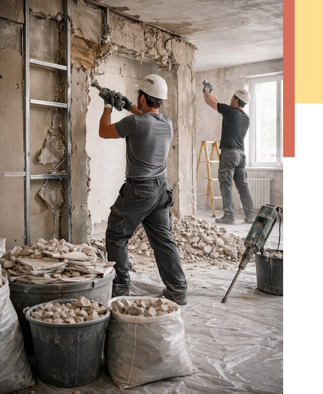 Демонтажные работы в Лянторе от 2764 руб. — услуги и цена под ключ | ОТДЕЛОЧНИК-Лнт