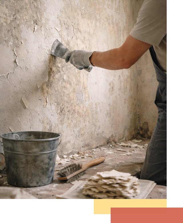 Удаление старой краски со стен в Лянторе качественно и быстро