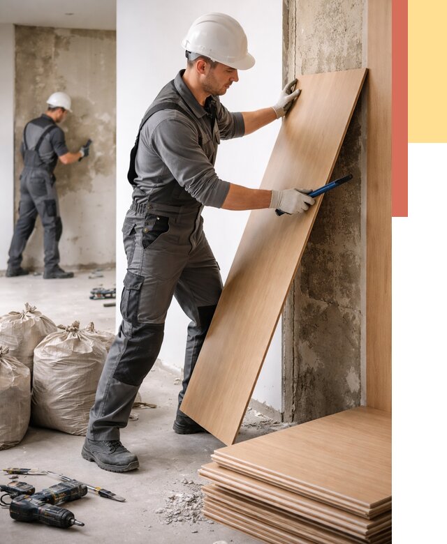 Демонтаж стеновых панелей в Лянторе от 3583 руб. за м² быстро и недорого | ОТДЕЛОЧНИК-Лнт