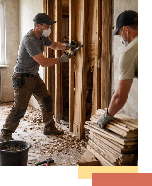 Демонтаж деревянных перегородок в Лянторе быстро и аккуратно