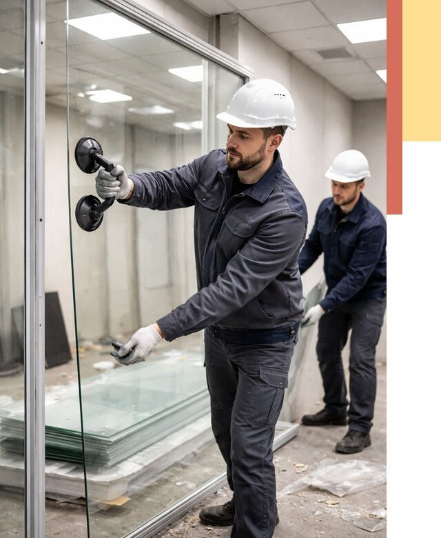 Демонтаж стеклянных перегородок в Лянторе от 3276 руб. — быстро и недорого | ОТДЕЛОЧНИК-Лнт