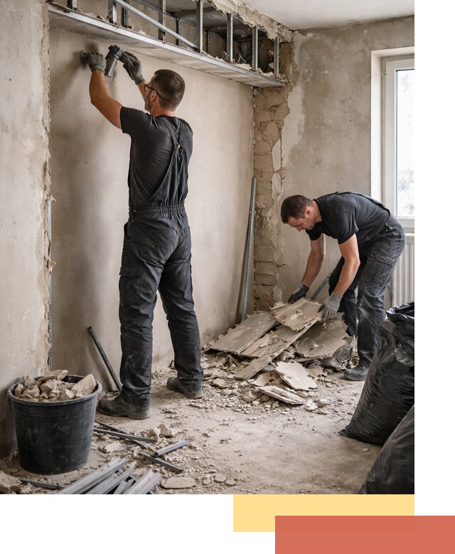 Демонтаж короба из гипсокартона в Лянторе быстро и аккуратно