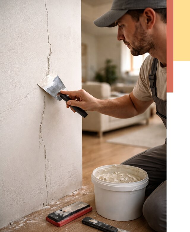 Заделка трещин и сколов в Лянторе от 2508 руб. — быстро и недорого | ОТДЕЛОЧНИК-Лнт