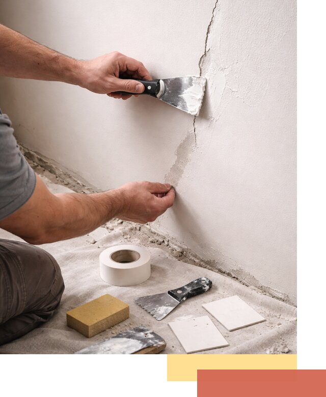 Заделка трещин и сколов в стенах и потолках в Лянторе