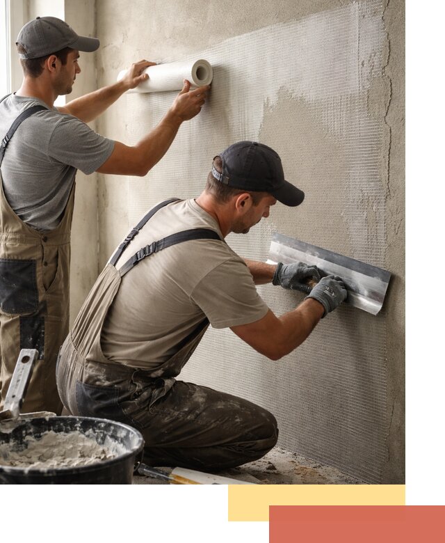 Армирование стен стеклосеткой в Лянторе для прочной отделки