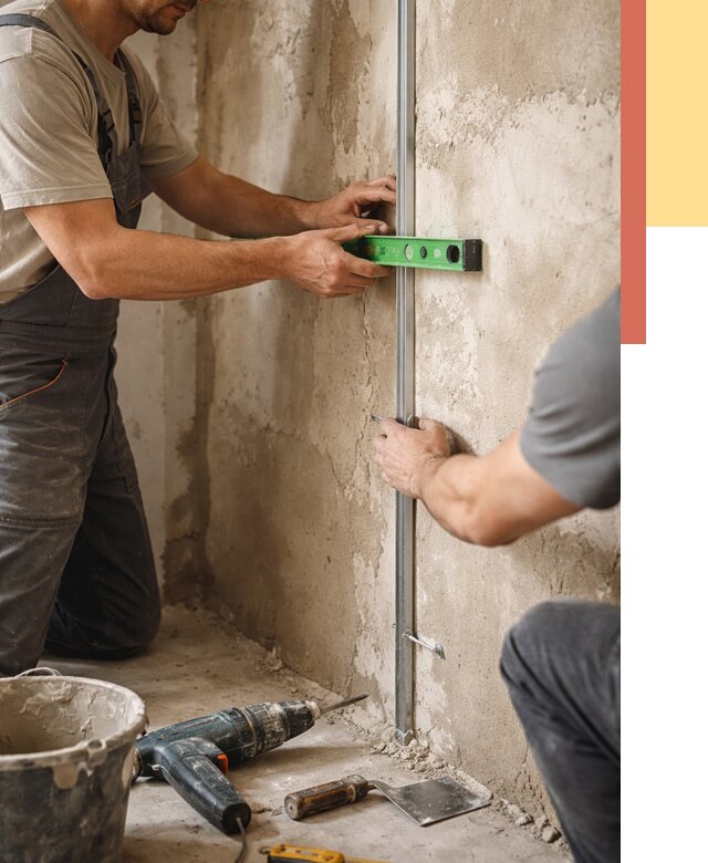 Установка штукатурных маяков в Лянторе от 7166 руб. — быстро и недорого | ОТДЕЛОЧНИК-Лнт