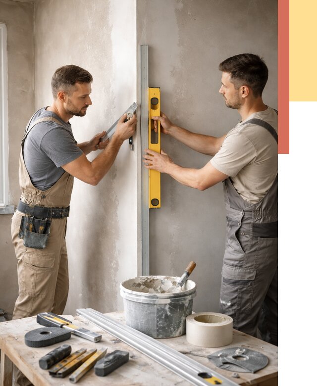 Выведение углов стен в Лянторе от 1894 руб. быстро и недорого | ОТДЕЛОЧНИК-Лнт