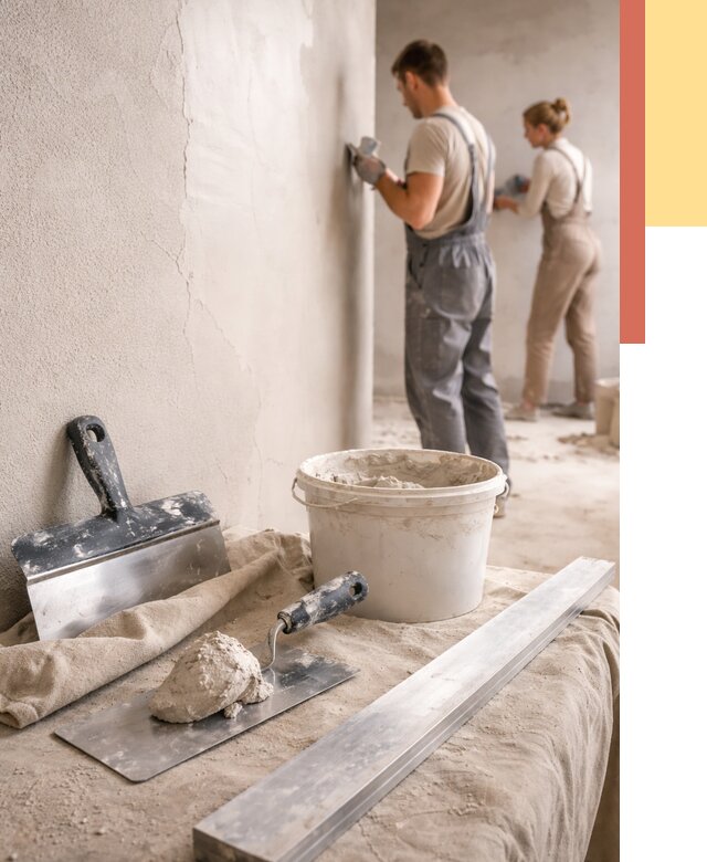 Штукатурка стен гипсовая в Лянторе от 4607 руб/м2 — быстро и недорого | ОТДЕЛОЧНИК-Лнт