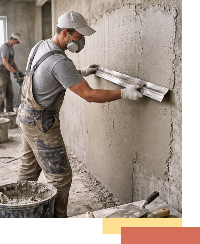 Штукатурка бетонных стен в Лянторе качественно и долговечно