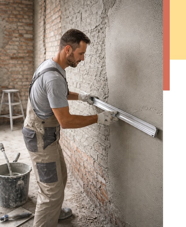 Штукатурка кирпичных стен в Лянторе от 4607 руб/м2 — быстро и недорого | ОТДЕЛОЧНИК-Лнт