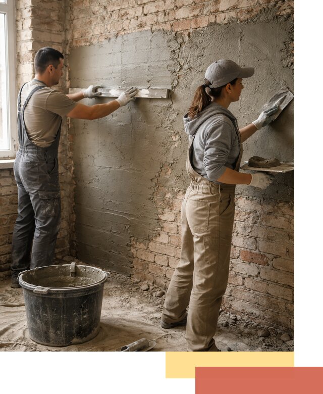 Штукатурка кирпичных стен в Лянторе — качественно и надежно