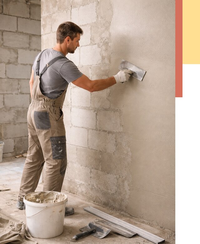 Штукатурка стен из газобетона в Лянторе от 2150 руб./м2 — быстро и недорого | ОТДЕЛОЧНИК-Лнт