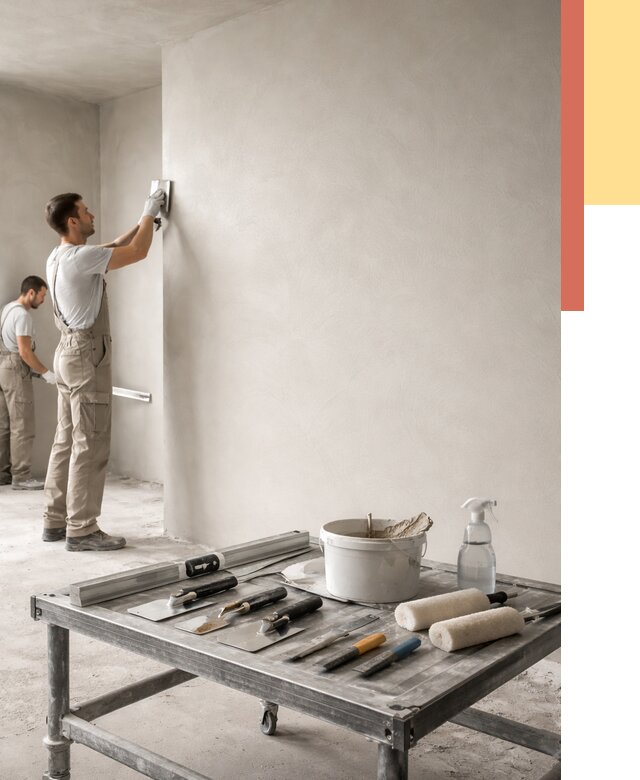 Штукатурка стен под покраску в Лянторе от 4607 руб./м² — качественно и недорого | ОТДЕЛОЧНИК-Лнт