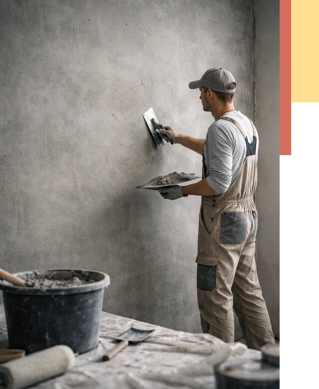 Декоративная штукатурка под бетон в Лянторе от 2559 руб./м² — нанесение под ключ | ОТДЕЛОЧНИК-Лнт