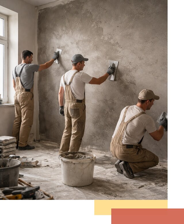 Декоративная штукатурка под бетон в Лянторе для стен и потолков