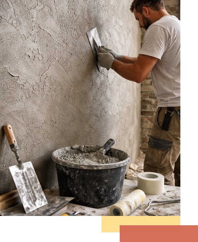 Декоративная штукатурка лофт в Лянторе — отделка стен и потолков