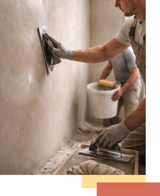 Нанесение марокканской штукатурки таделакт в Лянторе
