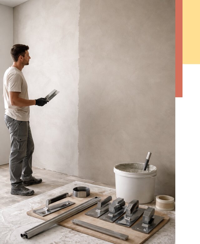 Нанесение микроцемента на стены в Лянторе от 3276 руб./м2 под ключ | ОТДЕЛОЧНИК-Лнт