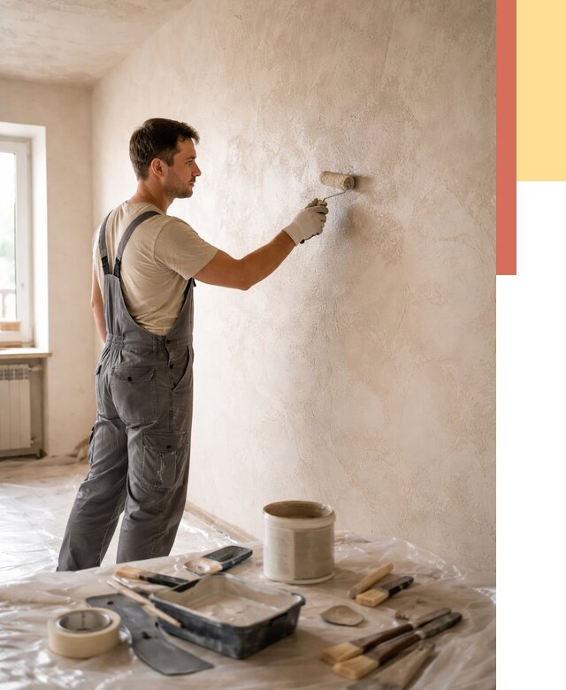 Нанесение лессирующей краски по декоративке в Лянторе от 1791 руб. | ОТДЕЛОЧНИК-Лнт