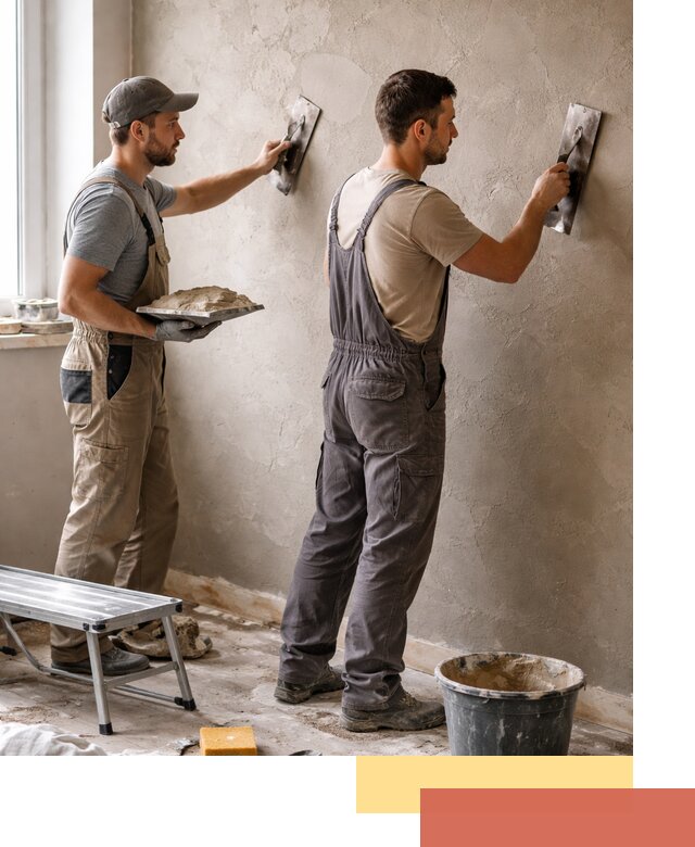 Ремонт декоративной штукатурки и восстановление фактуры в Лянторе