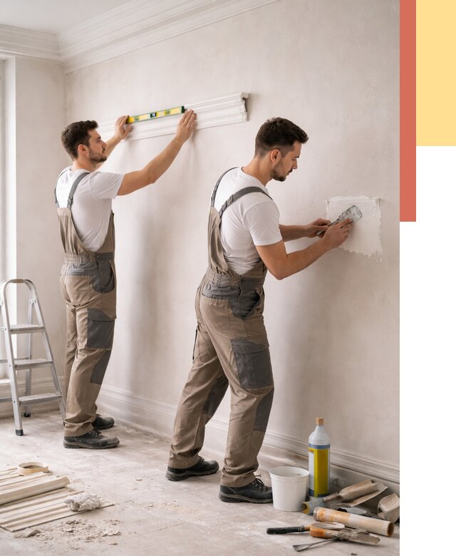 Монтаж лепнины на стены в Лянторе от 4607 руб. — недорого, быстро | ОТДЕЛОЧНИК-Лнт