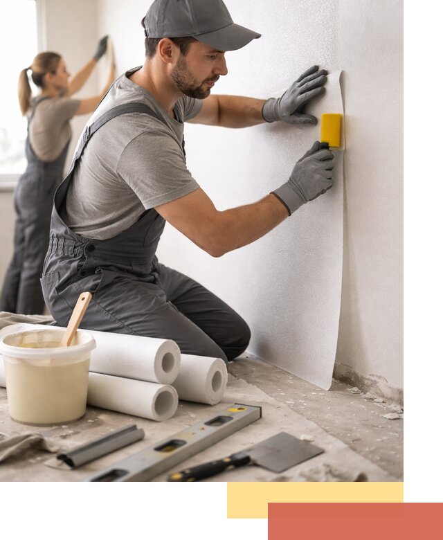 Поклейка стеклообоев профессионально в Лянторе