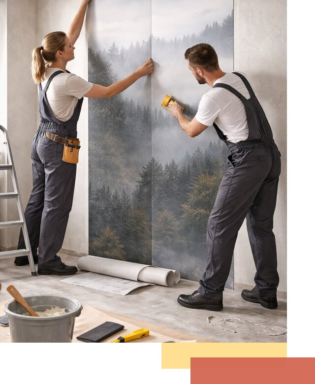 Поклейка фотообоев профессионально в Лянторе под ключ