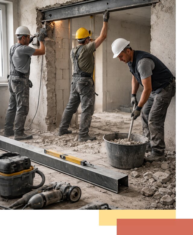 Создание проемов в стенах и несущих конструкциях в Лянторе