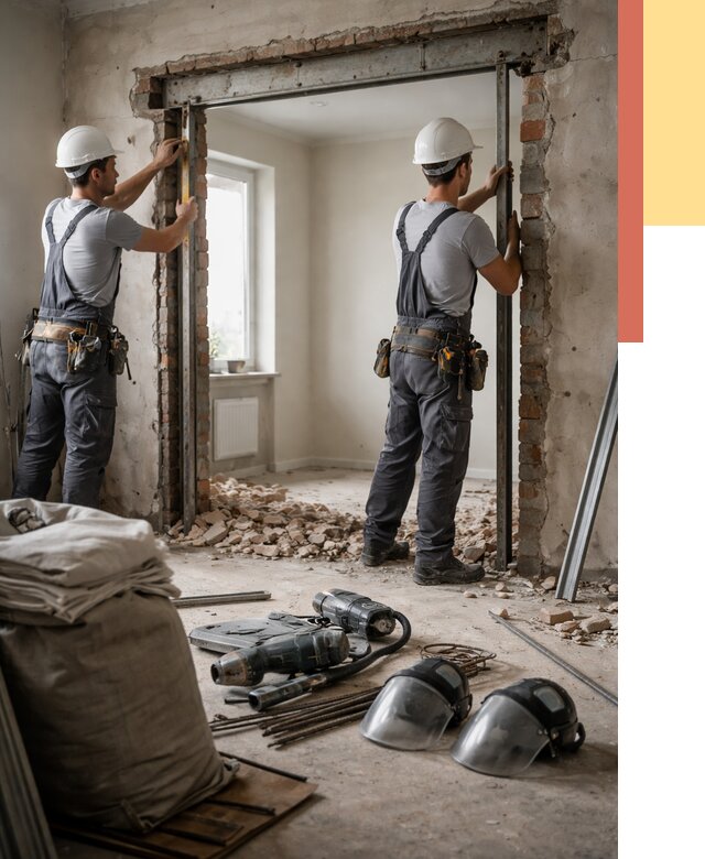 Расширение дверного проема в Лянторе от 12796 руб. под ключ | ОТДЕЛОЧНИК-Лнт