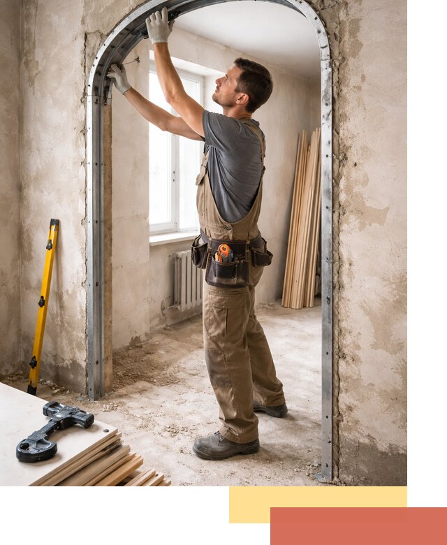 Устройство арочного проема в Лянторе под ключ