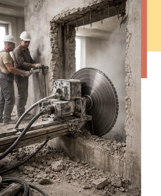 Алмазная резка проемов в Лянторе от 4607 руб. быстро и недорого | ОТДЕЛОЧНИК-Лнт