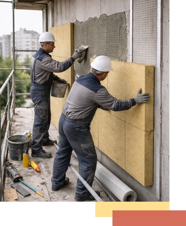 Утепление стен зданий и домов в Лянторе качественно и надежно