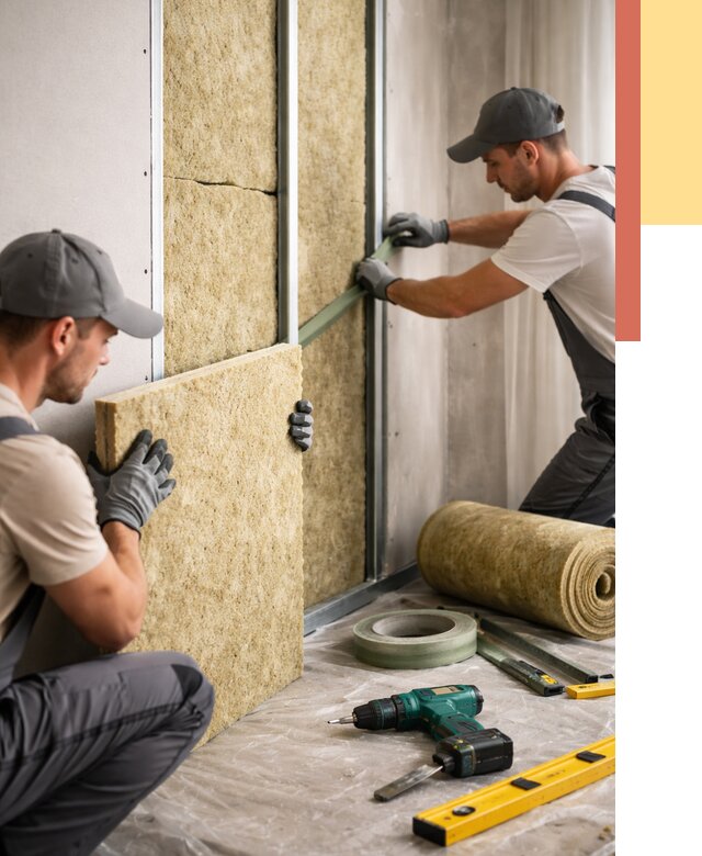 Шумоизоляция стен в Лянторе под ключ от 1894 руб. | ОТДЕЛОЧНИК-Лнт