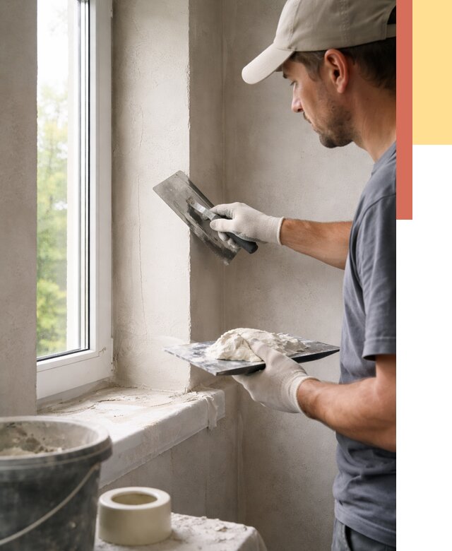 Штукатурка откосов в Лянторе от 4607 руб/м² — услуги и выравнивание под ключ | ОТДЕЛОЧНИК-Лнт