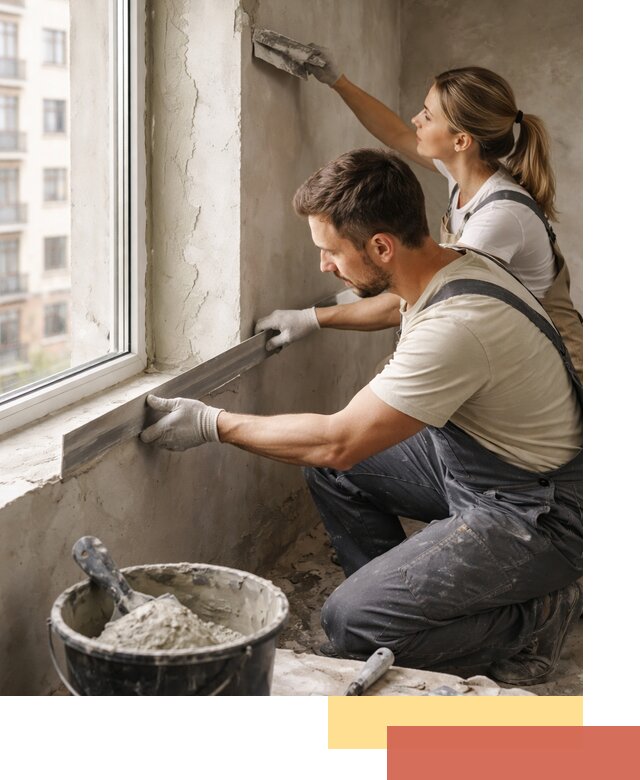 Штукатурка откосов дверей и окон профессионально в Лянторе