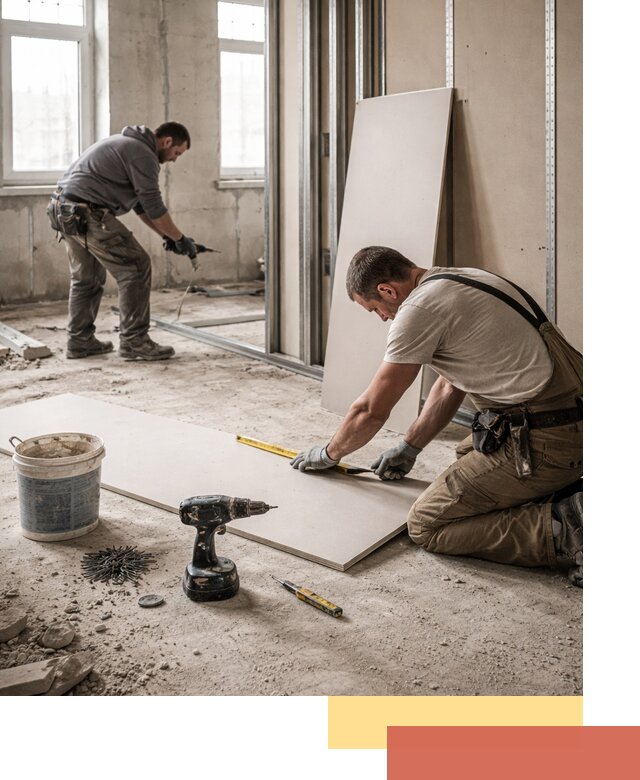 Кладка перегородок из ПГП под ключ в Лянторе