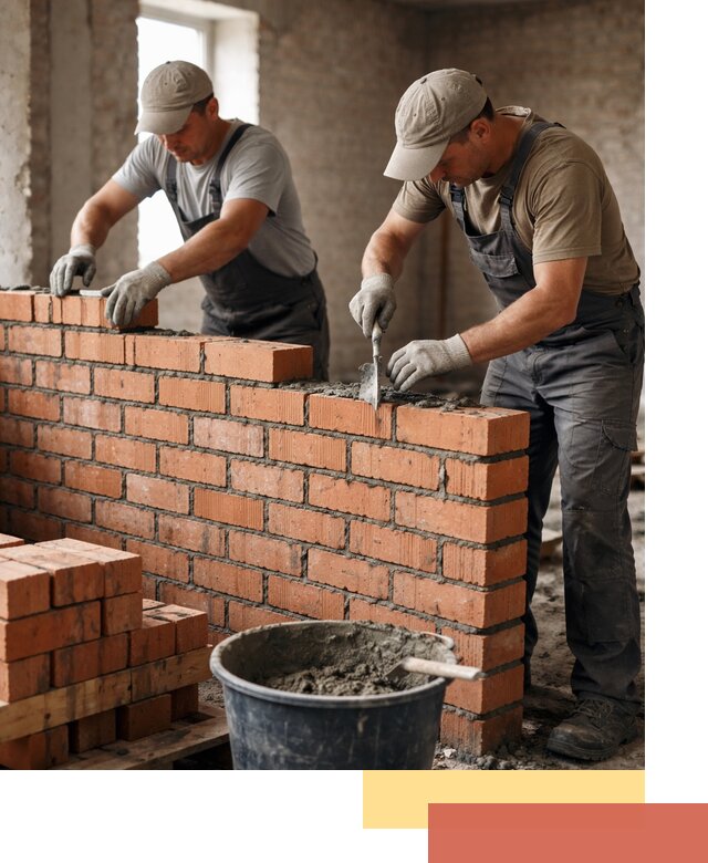 Кладка кирпичных перегородок под ключ в Лянторе