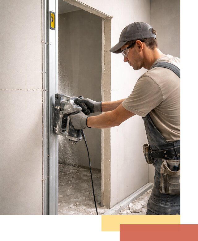 Устройство дверного проема в перегородке в Лянторе