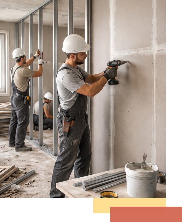 Перегородки из огнестойкого гипсокартона в Лянторе под ключ