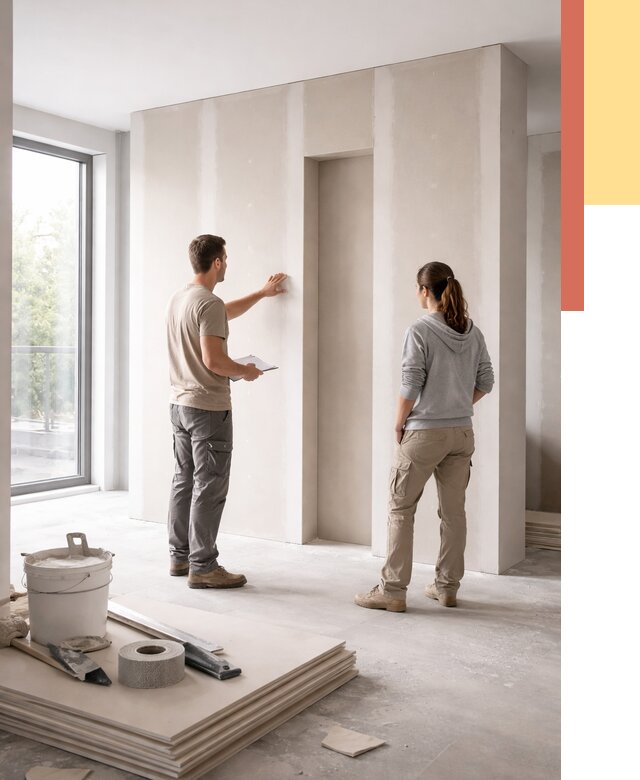 Зонирующая перегородка из гипсокартона в Лянторе от 2866 руб. под ключ | ОТДЕЛОЧНИК-Лнт