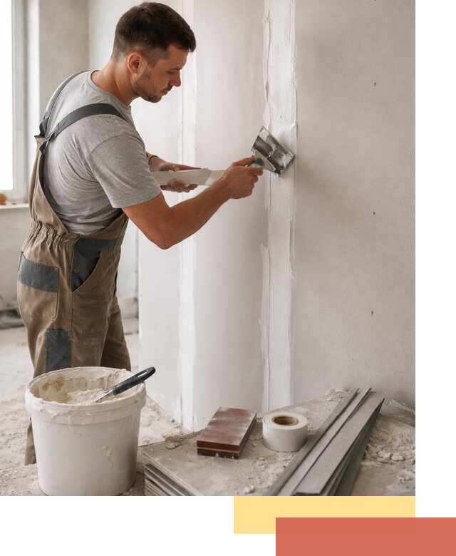 Шпаклевка перегородок из гипсокартона в Лянторе качественно и быстро