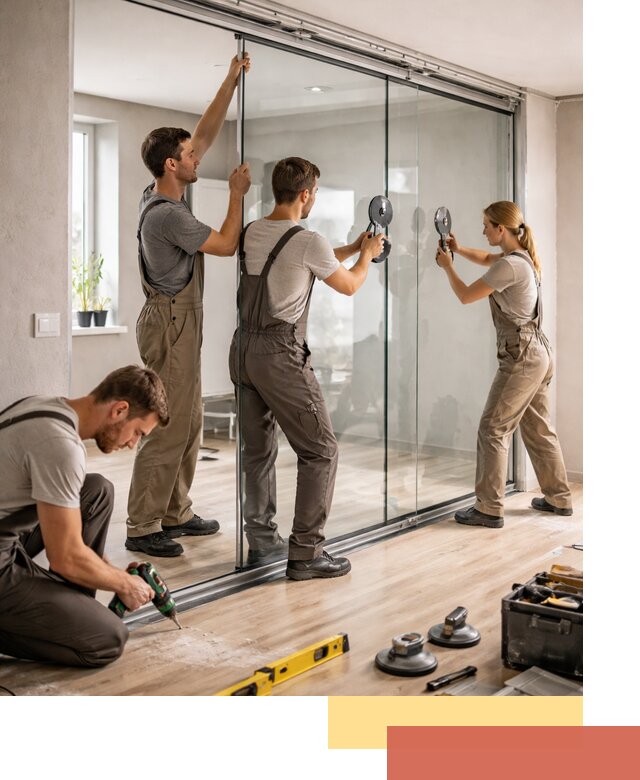 Изготовление стеклянных перегородок на заказ в Лянторе