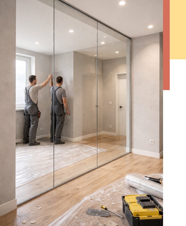 Безрамные стеклянные перегородки в Лянторе — монтаж от 9725 руб. | ОТДЕЛОЧНИК-Лнт