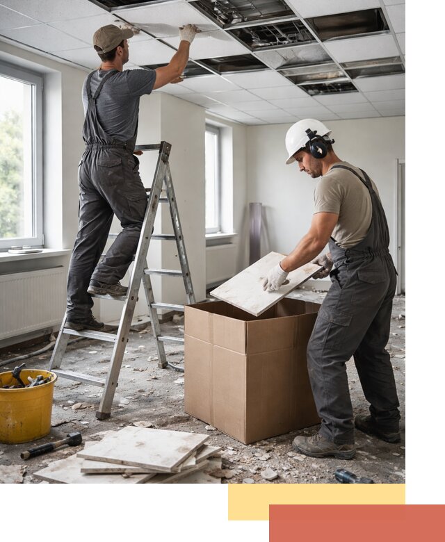 Демонтаж потолочной плитки в Лянторе быстро и аккуратно