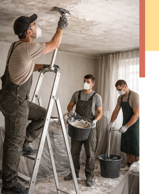 Удаление побелки с потолка в Лянторе от 2559 руб. быстро и недорого | ОТДЕЛОЧНИК-Лнт