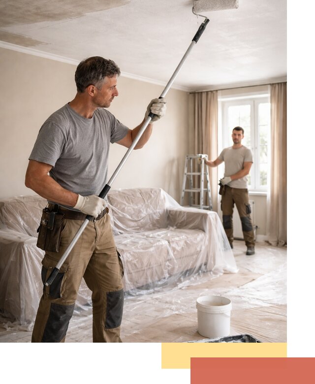 Грунтовка потолка в Лянторе — подготовка под покраску и отделку