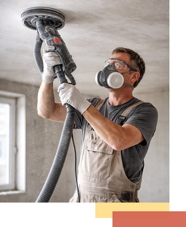 Шлифовка потолка в Лянторе — качественная подготовка под отделку