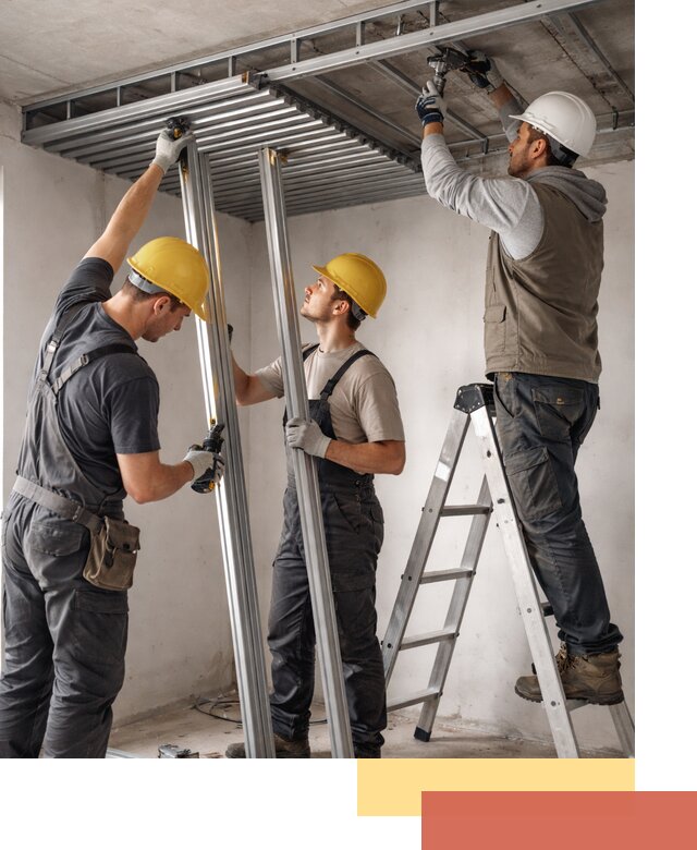 Монтаж реечного потолка под ключ в Лянторе