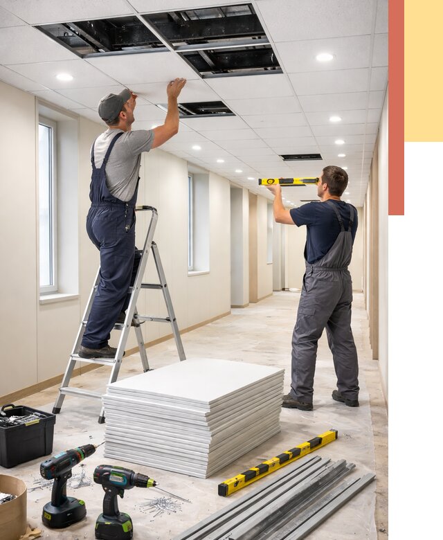 Ремонт потолка Армстронг в Лянторе от 4607 руб. — быстро и недорого | ОТДЕЛОЧНИК-Лнт