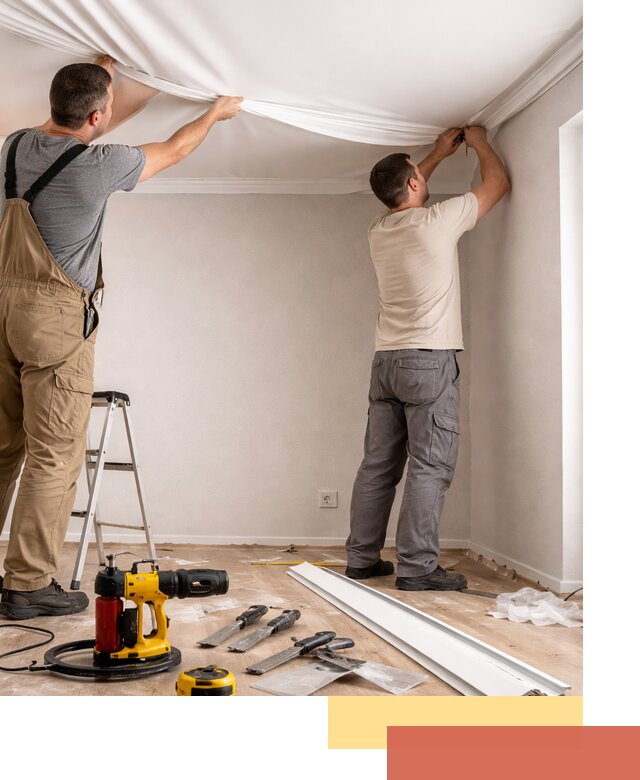 Монтаж ПВХ натяжного потолка в Лянторе качественно и быстро